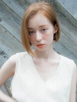 ルティア(Lutia)&nbsp;かきあげショート 切りっぱなしボブ イエローベージュ☆