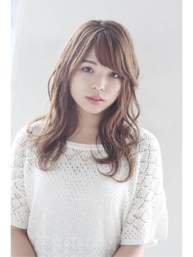 モッズ ヘア 上大岡店(mod's hair) ゆるふわウェーブのセミロングスタイル【AVA】