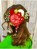 袴や着物のヘアーセットと着付は北区表町ヘアスペースムーンで！