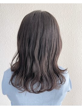 パリスパート2 毛先 コテ巻き ミディアム ヘアアレンジ