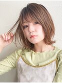 くびれ外ハネボブ×ヘーゼルベージュ×Masena