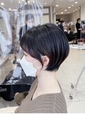 【自然な縮毛矯正】短すぎないショートボブ