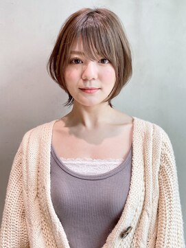 アイティーバイアルバム 下北沢店(IT by ALBUM) ミニショート_ショコラベージュボブルフベビーバング_28537