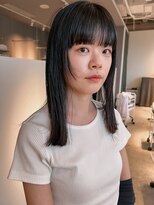 ヘアーエスクールシーユー 枚方T-SITE店(hair S.COEUR×Cu)&nbsp;モード×可愛い　顔まわりカット