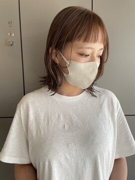 シールドヘアー 沖縄 新都心(C'LD Hair) 【 C’LD 】お客様スタイル_オン眉切りっぱなしボブ