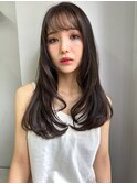 【Blanc】ダークアッシュ＿暗髪＿ゆるふわ巻きロング