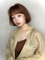 ルネ 北千住(Renee) フレンチボブ_ ダークアッシュチェリーブラウンフェミニン