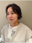 パーマボブボブパーマボブウルフボブウルフパーマくせ毛風パーマ