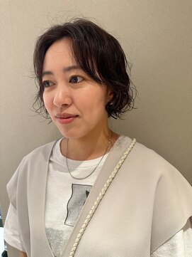 ノラギンザユー(NORA GINZA/U) パーマボブボブパーマボブウルフボブウルフパーマくせ毛風パーマ