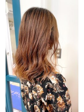 リアン(Lian) 【パーマ】インナーカラーにデジタルパーマデザイン