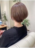 【 I. 】30代からの襟足すっきり前下がりショートボブ 川口