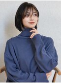 イメチェン×ハッシュカット×長めバング×似合わせカットl