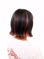 アッシュ 十日市場店(Ash)&nbsp;コーラルピンクカラーとグレーブラックのアンブレラカラー