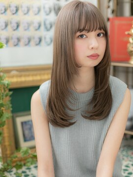 カバーヘア ブリス 戸田公園西口店(COVER HAIR bliss) グレイアッシュレイヤーロングストレートc5戸田公園30代40代!