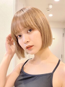 サンド クリア 横浜本店(sand clear) ボブディオリーブベージュ髪質改善縮毛矯正フェイスレイヤー