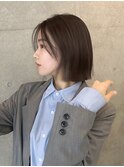 面長さんに似合うタッセルボブ/タッセルカット/タンバルモリ