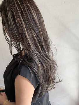 クロップ(CROP) 【CROP】ハイライト×白髪ぼかし×ベージュ