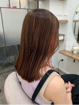 シアアルン 新小岩店(SHEER alun) インナーカラー/ピンクブラウン/SHEERalun新小岩店