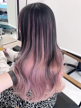 ロウル 渋谷(LOWRL) アンブレラピンク/ブリーチ