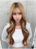 インナーエクステ/メッシュカラー/ホワイトベージュ