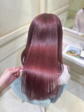 アソビ 表参道(ASOBI) チェリーレッド/小顔/ワンレン/髪質改善/前髪