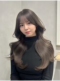 韓国ウェーブヘア前髪カットレイヤーカット髪質改善銀座