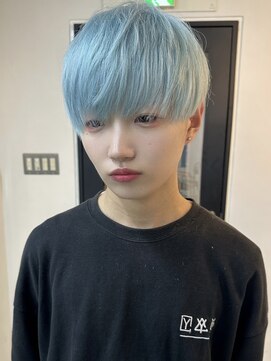 イエナ 渋谷(IENA) 水色カラー 水色 ハイトーンカラー ブリーチ