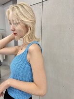 ジーナリア(Xena ria)&nbsp;姫カットレイヤー/韓国風巻き/くすみベージュ/名駅★90