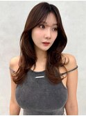 レイヤー/ネビージュ/韓国ヘア/イメチェン/縮毛矯正/中野/