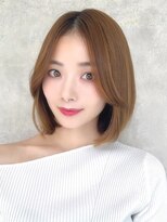 ラフィス ヘアー ミミ 流山おおたかの森店(La fith hair Mimi)&nbsp;【La fith】カーテンバング×切りっぱなしボブ