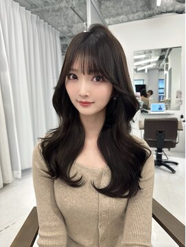 ハピネス 梅田茶屋町店(HAPPINESS) 韓国ヘア/レイヤー/顔周りカット/ブリーチなし/グレージュ