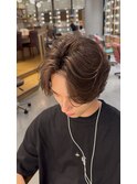 オリーブベージュ センターパート