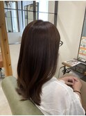 透明感カラー◎オリーブベージュ◎秋にもぴったり◎うるツヤ◎