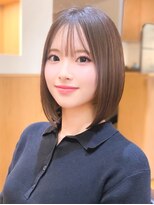 ルエ(rue)&nbsp;大人ボブ大人ショートボブ切りっぱなしボブ前髪あり前下がりボブ