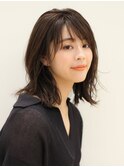 髪質改善ココアベージュオリーブグレー小顔ひし形くびれボブヘア