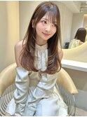 顔まわりカット/レイヤー/髪質改善/ベージュ
