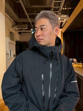 ブロック ジャポン(bloc japon) ハイトーン グレージュ ダブルカラー メンズショート/池田佑輔