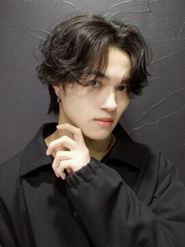 アウル 心斎橋(owl) センターパート×カルマパーマ×スパイラルパーマ×韓国風men's