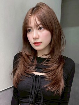 アイティー バイ アルバム 浦和店(IT by ALBUM) ロンググレージュ韓国ヘアオリーブベージュ_ba580601