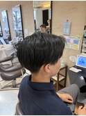 いつでも人気◎刈り上げセンターパート×波巻きパーマで韓国風