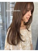 赤みのないベージュブラウン♪