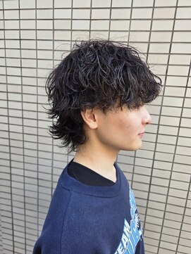 リルシェアサロン(RiRe share salon) マッシュウルフ×波巻きMIX