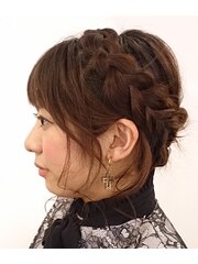 ハロウィンヘアアレンジ★シスタークラウン