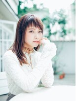 フラミューム(flammeum)&nbsp;ミルクティーカラー×ショートバング【平塚】