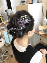ロカット サロン(Roquat Salon) かすみそうアップアレンジ 【ヘアセット 立川/立川南/八王子】