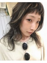 ジーナ(XENA)&nbsp;オン眉ウルフレイヤー×モノトーンハイライト