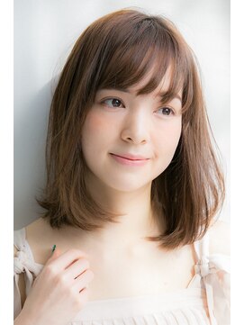 レア 渋谷(Le'a) 【Le'a　渋谷】ふんわりボブディ　大人かわいいシースルーバング