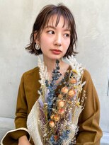 ケイト(kate) 【kate 大宮】シースルーウェット外ハネボブ×モカブラウン