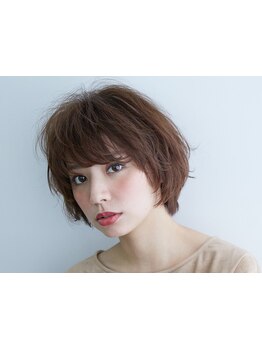 【河内花園】"白髪ぼかしカラー"で小顔効果も◎白髪をカバーしながら理想のカラーデザインを楽しめる♪