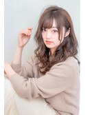 大人かわいいゆるふわ愛されヘアー♪アッシュベージュ
